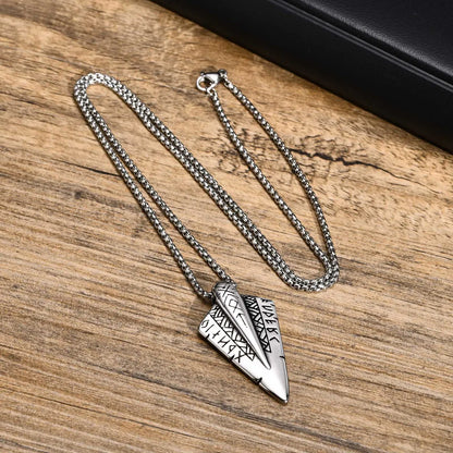 Punk Simple Style Arrow 304 Stainless Steel Men'S Pendant Necklace