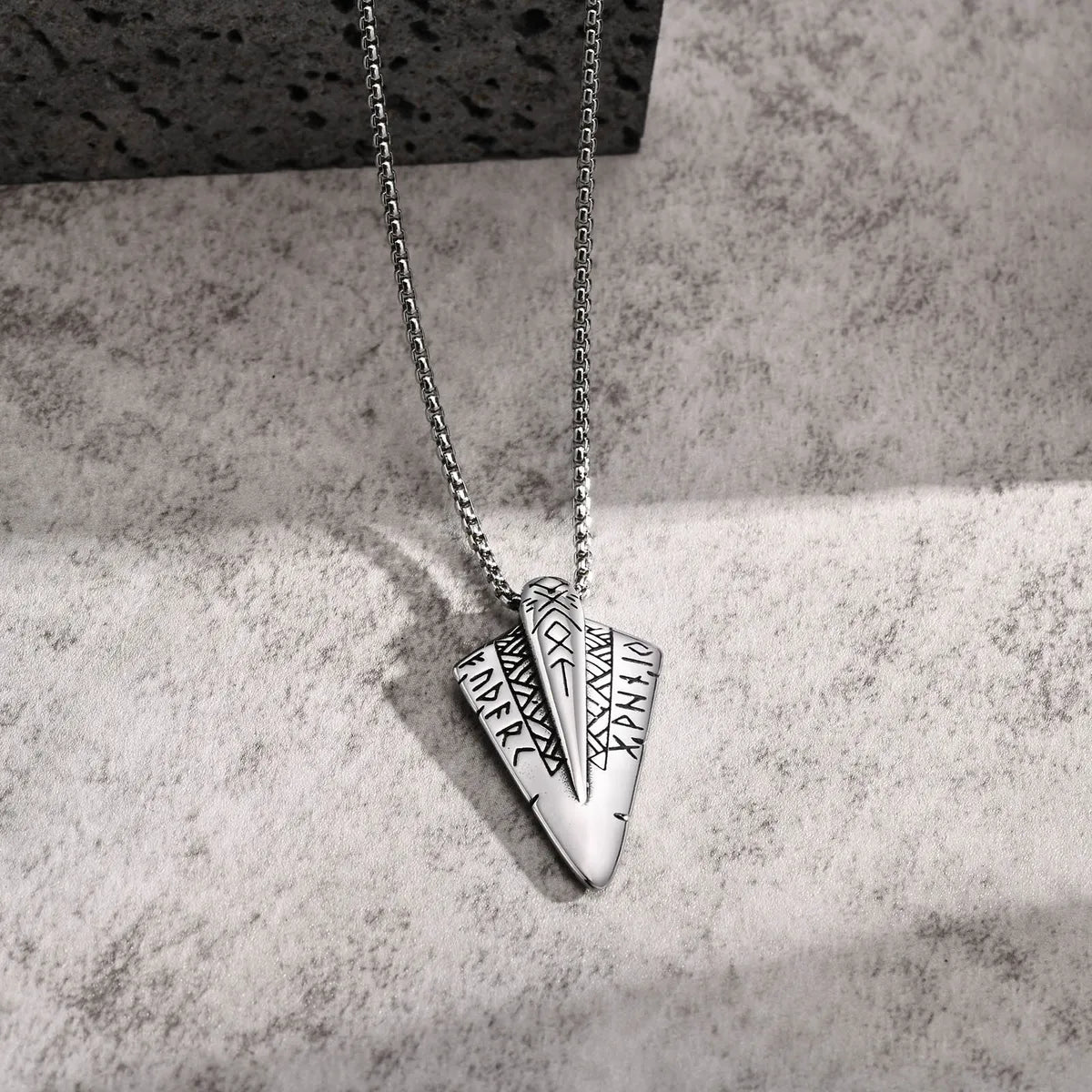 Punk Simple Style Arrow 304 Stainless Steel Men'S Pendant Necklace