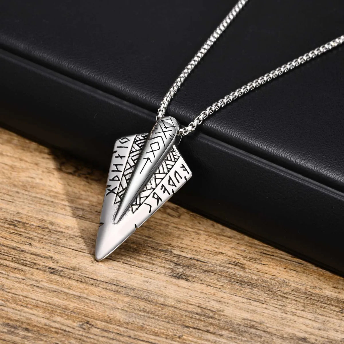 Punk Simple Style Arrow 304 Stainless Steel Men'S Pendant Necklace