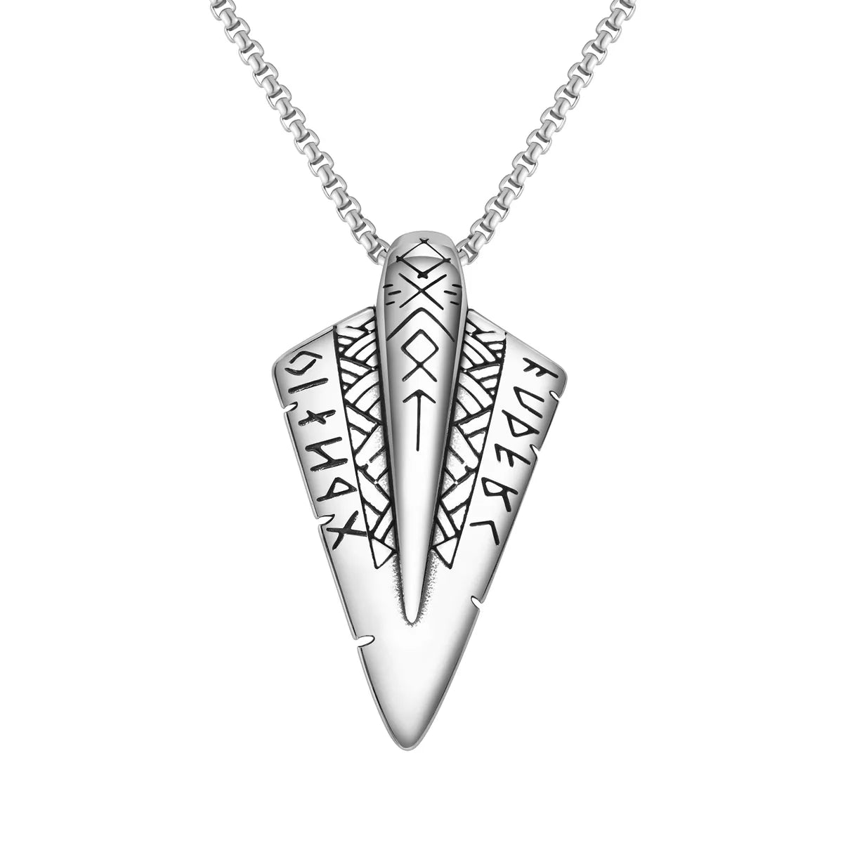 Punk Simple Style Arrow 304 Stainless Steel Men'S Pendant Necklace