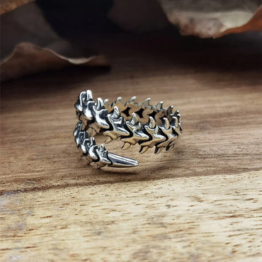 Punk Skeleton Alloy Plating Halloween Men'S Open Rings