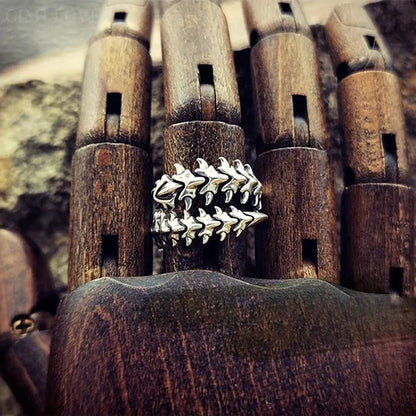 Punk Skeleton Alloy Plating Halloween Men'S Open Rings