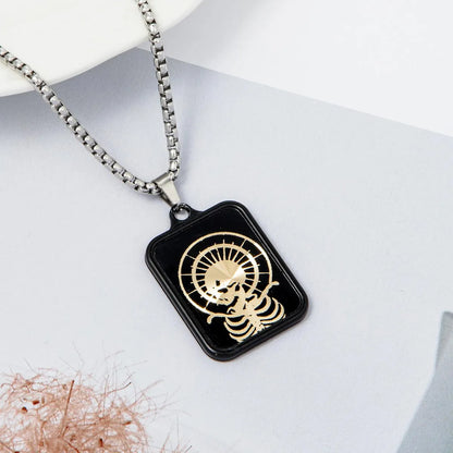 Punk Skull 201 Stainless Steel Alloy Unisex Pendant Necklace