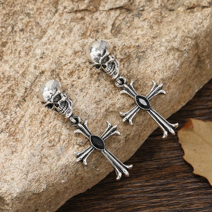 Punk Skull Alloy Halloween Women'S Drop Earrings