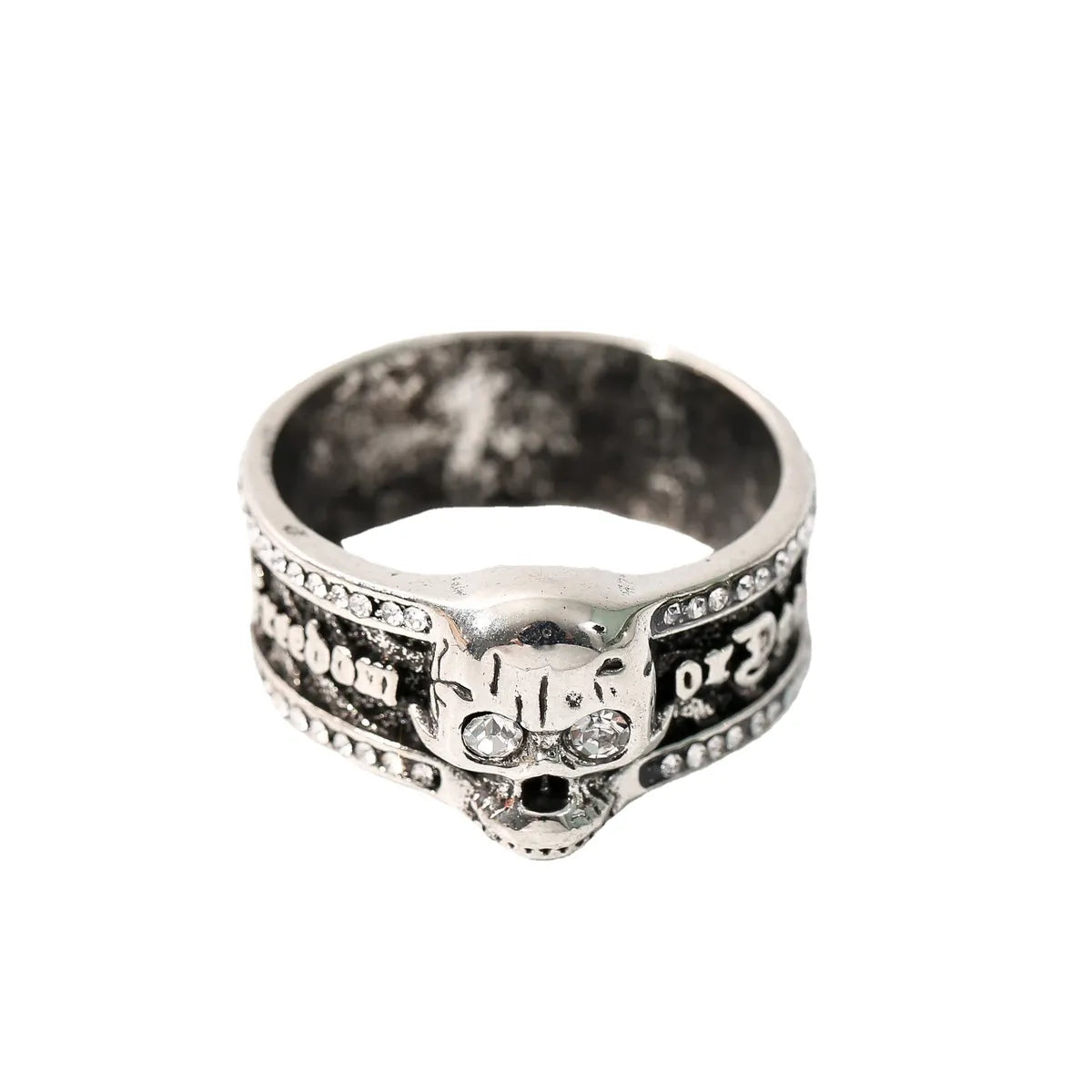 Punk Skull Alloy Plating Men'S Rings