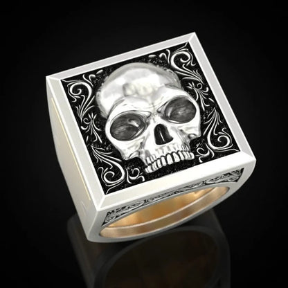 Punk Skull Alloy Plating Men'S Rings