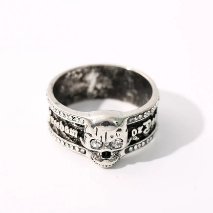 Punk Skull Alloy Plating Men'S Rings