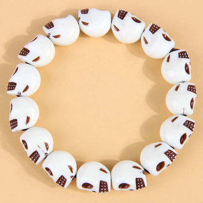 Punk Skull Plastic Women'S Bracelets