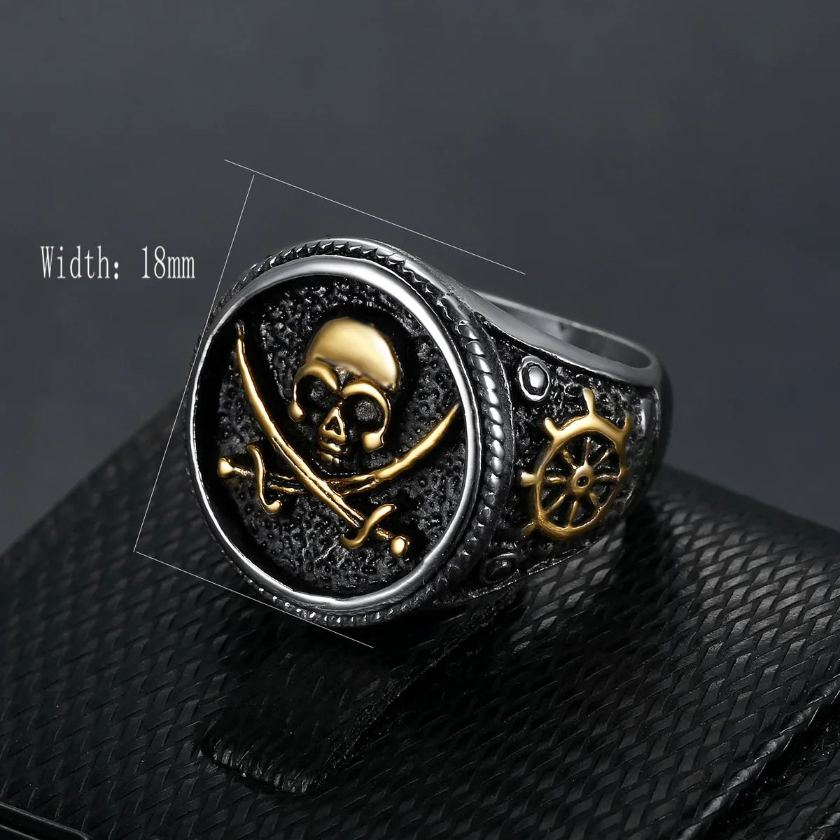 Punk Skull Stainless Steel Plating Men'S Rings