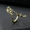 Punk Snake Deer Dragon Alloy Plating Open Ring 1 Piece