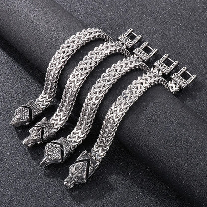 Punk Snake Dragon Titanium Steel Bracelets