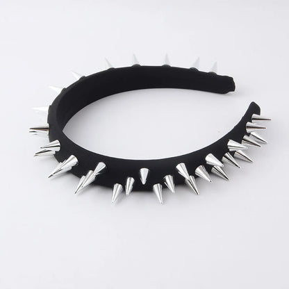 Punk Solid Color Cloth  Hair Band