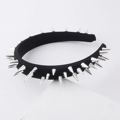 Punk Solid Color Cloth  Hair Band