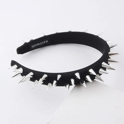 Punk Solid Color Cloth  Hair Band