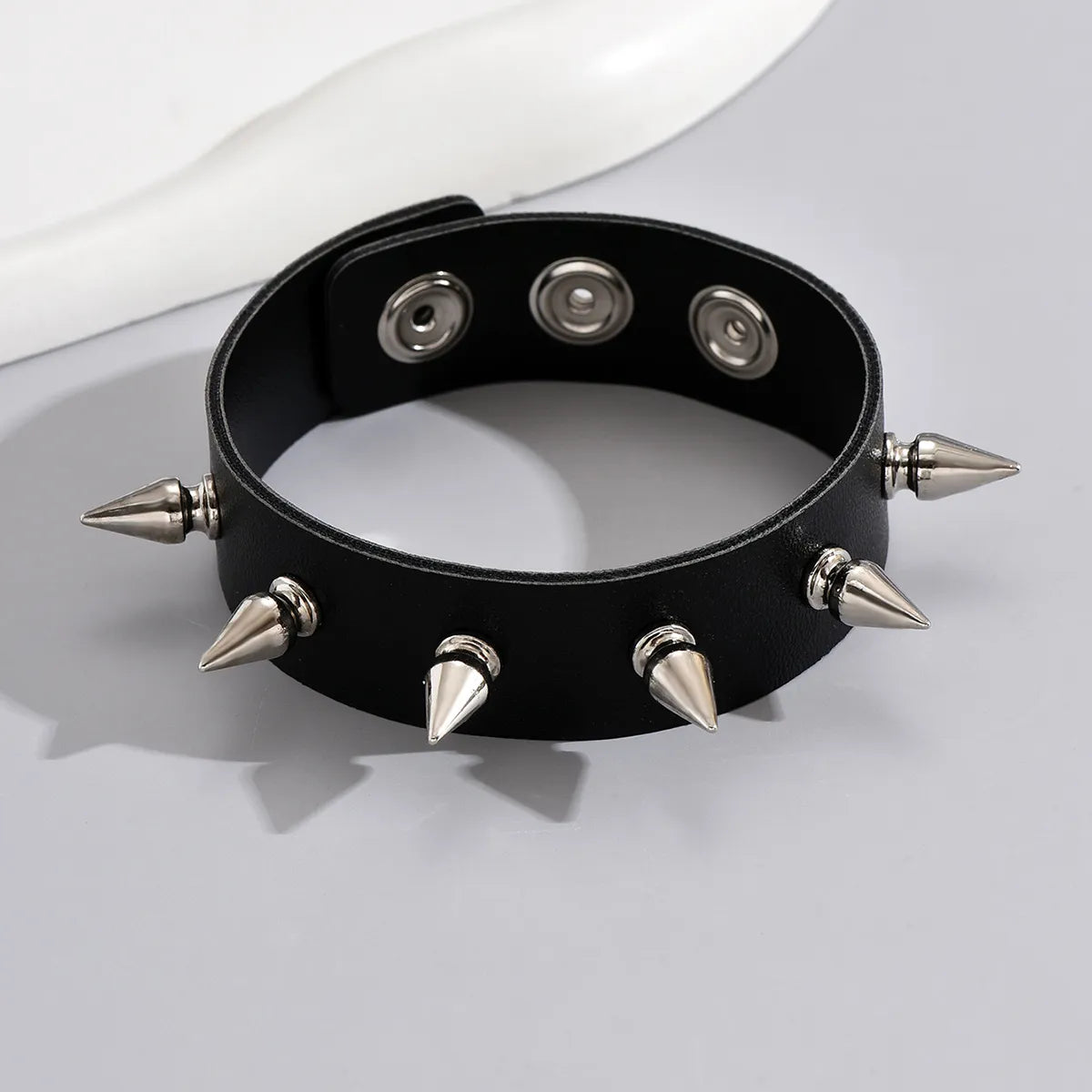 Punk Solid Color Suede Metal Women'S Bracelets