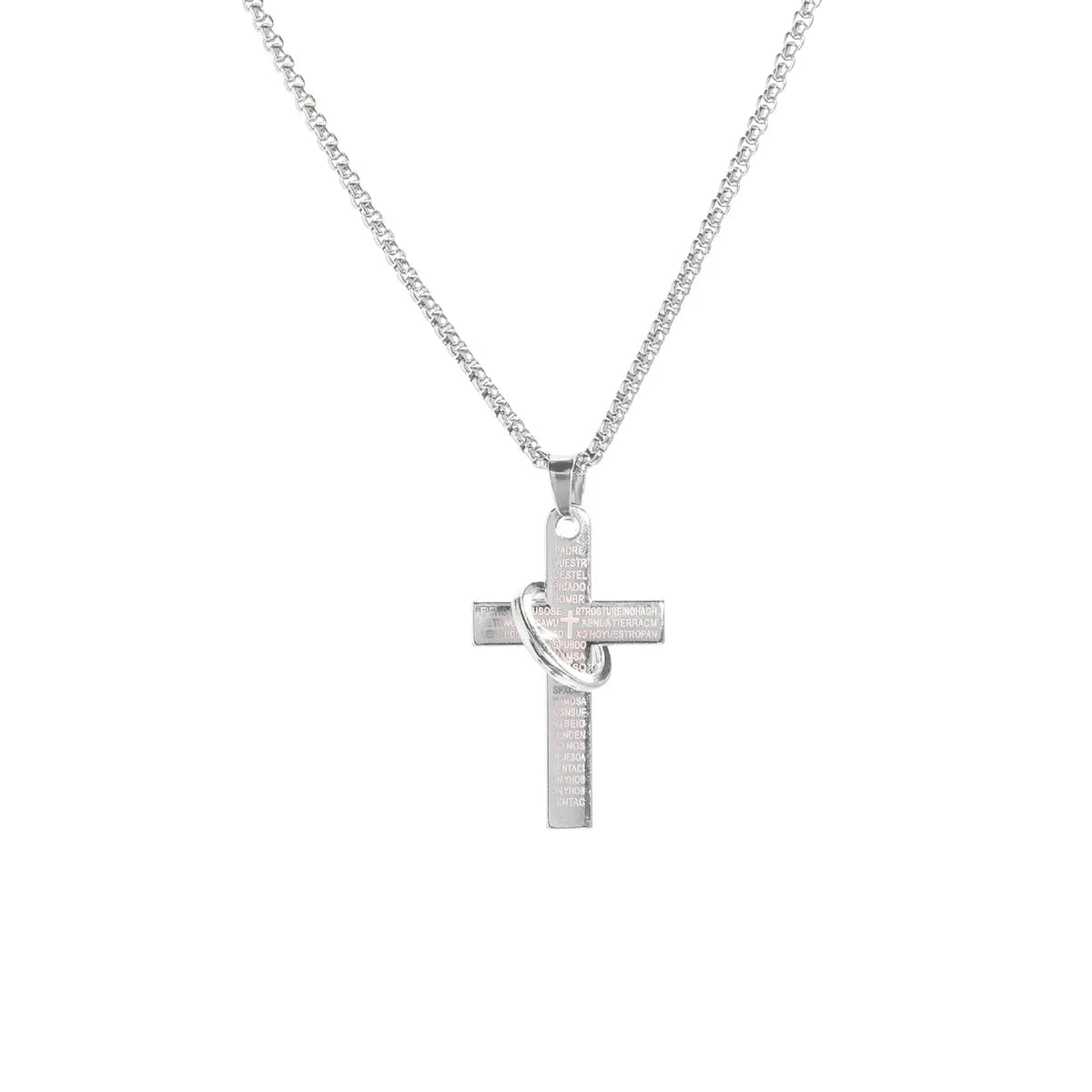 Punk Streetwear Cross Alloy Plating Unisex Charms Pendant Necklace