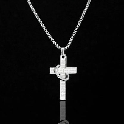 Punk Streetwear Cross Alloy Plating Unisex Charms Pendant Necklace