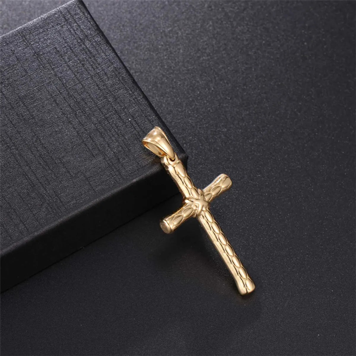 Punk Streetwear Cross Stainless Steel Pendant Necklace