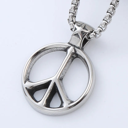 Punk Streetwear Geometric Stainless Steel Men'S Necklace Pendant