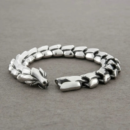 Punk Streetwear Geometric Stainless Steel Polishing Men'S Bracelets