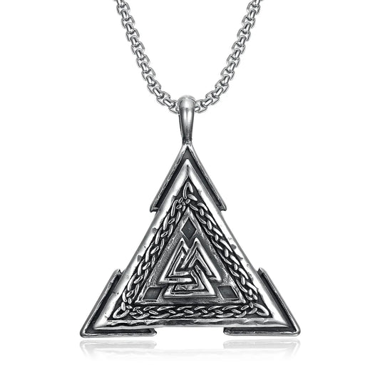 Punk Triangle 304 Stainless Steel Patchwork Unisex