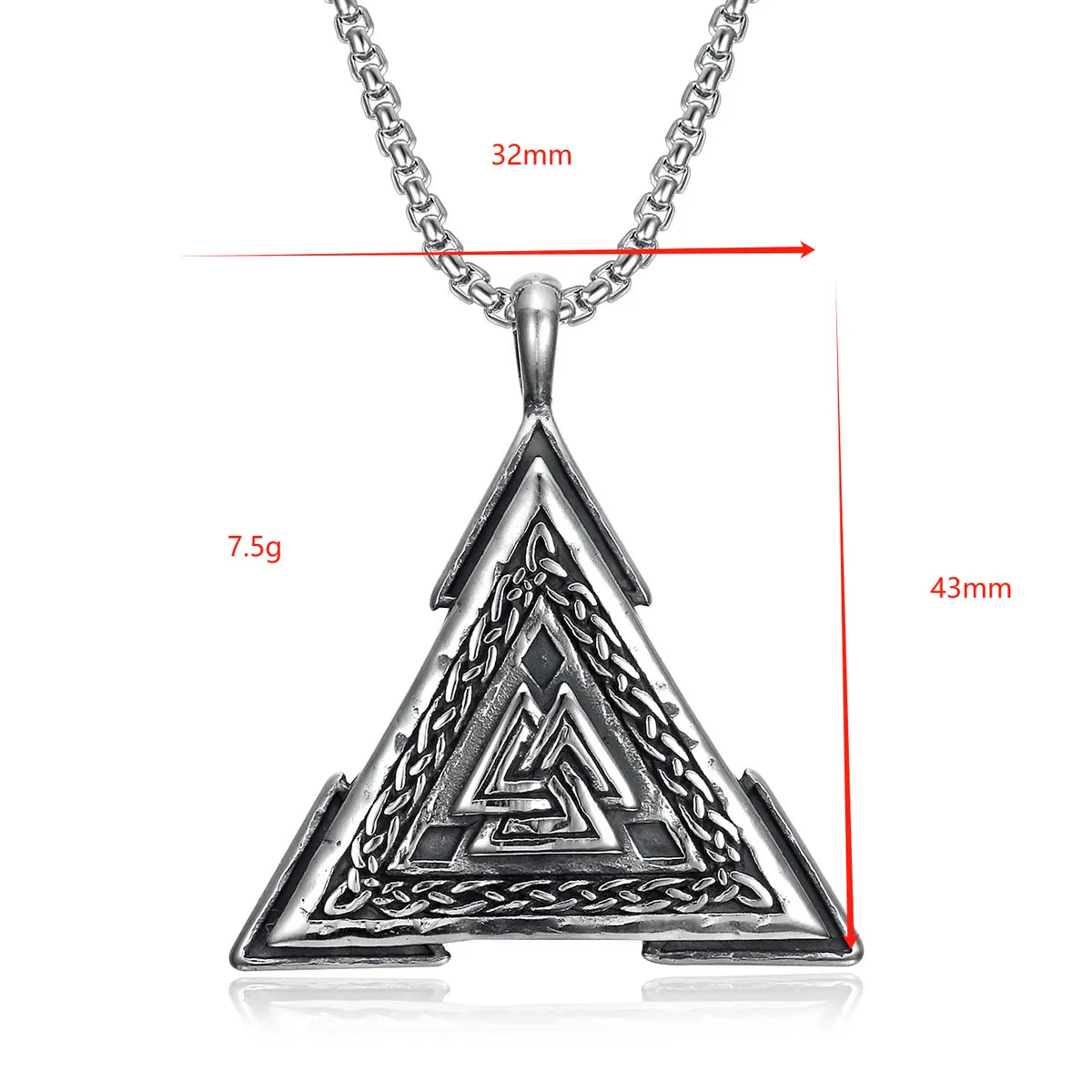 Punk Triangle 304 Stainless Steel Patchwork Unisex