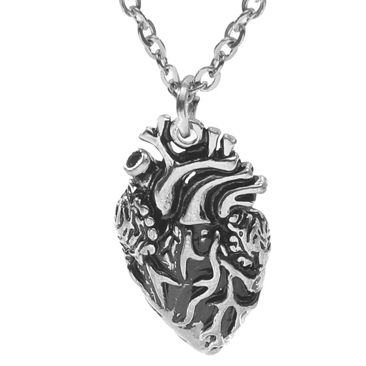 Punk Visceral Heart Pendant Necklace