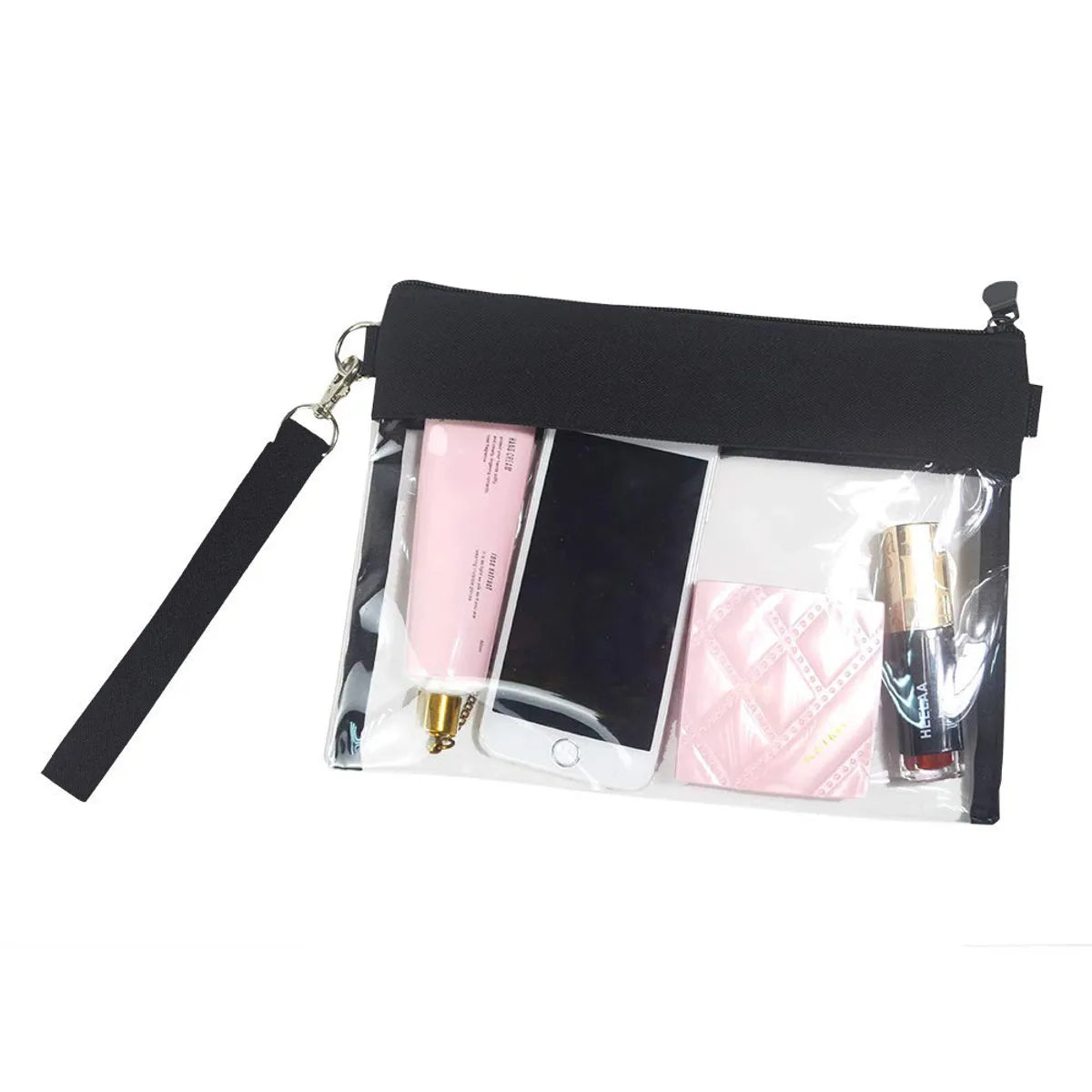 Pvc Solid Color Casual Large Capacity Waterproof Storage Bag