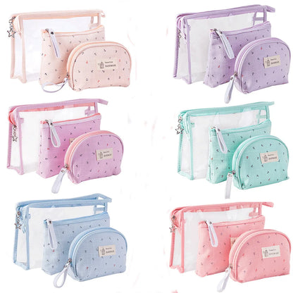 Transparent Cosmetic Bag Large Capacity Portable Travel Storage Bag