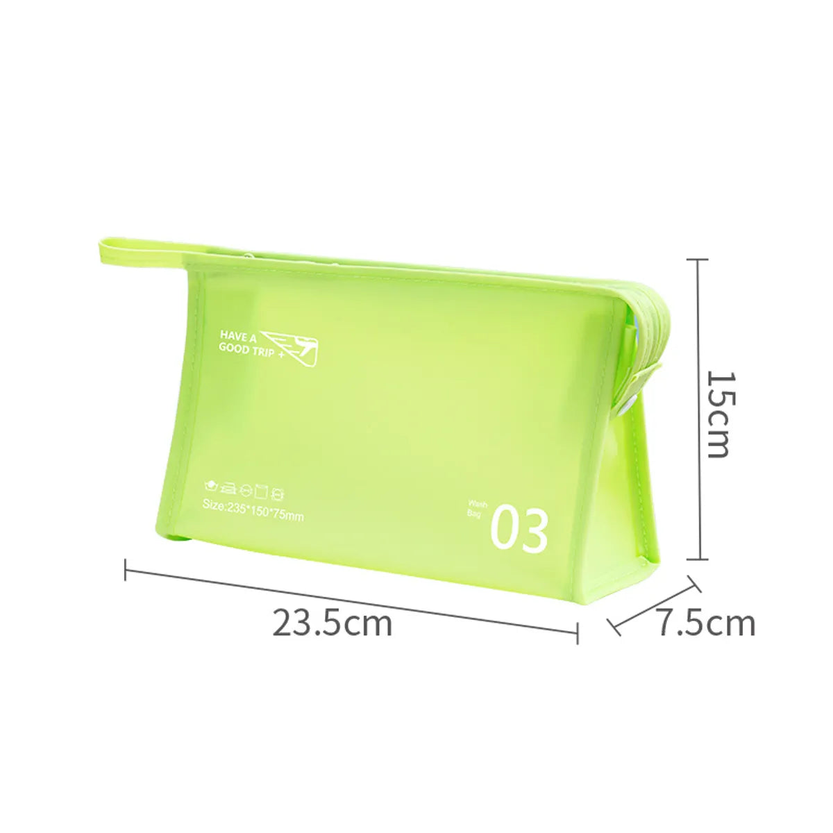 Casual Style Pvc Travel Bag Toiletry Bag In Vivid Color