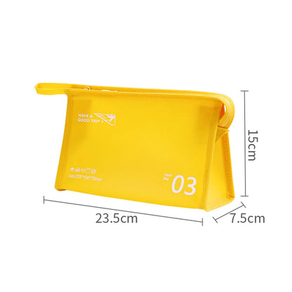 Casual Style Pvc Travel Bag Toiletry Bag In Vivid Color