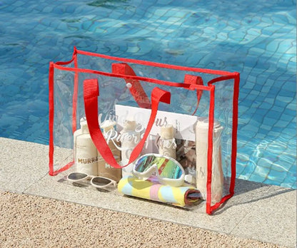 New Solid Color Portable Transparent Vacation Storage Bag