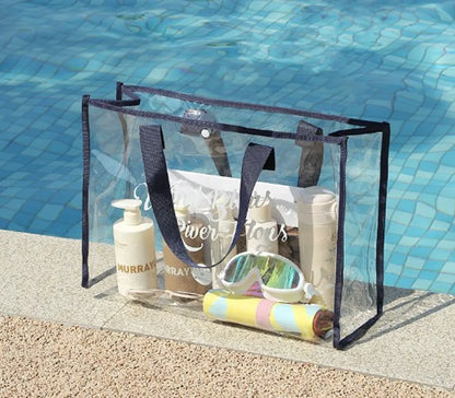 New Solid Color Portable Transparent Vacation Storage Bag