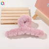 Qiyue  Plush Grip Large Hair Clip Hair Shark Clip Female Hair Grip Headdress Hair Accessories Wholesale