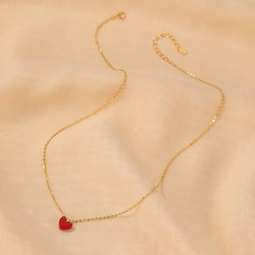 Red Heart Pendant Necklace