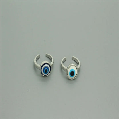 Resin Simple Blue Eye Ring