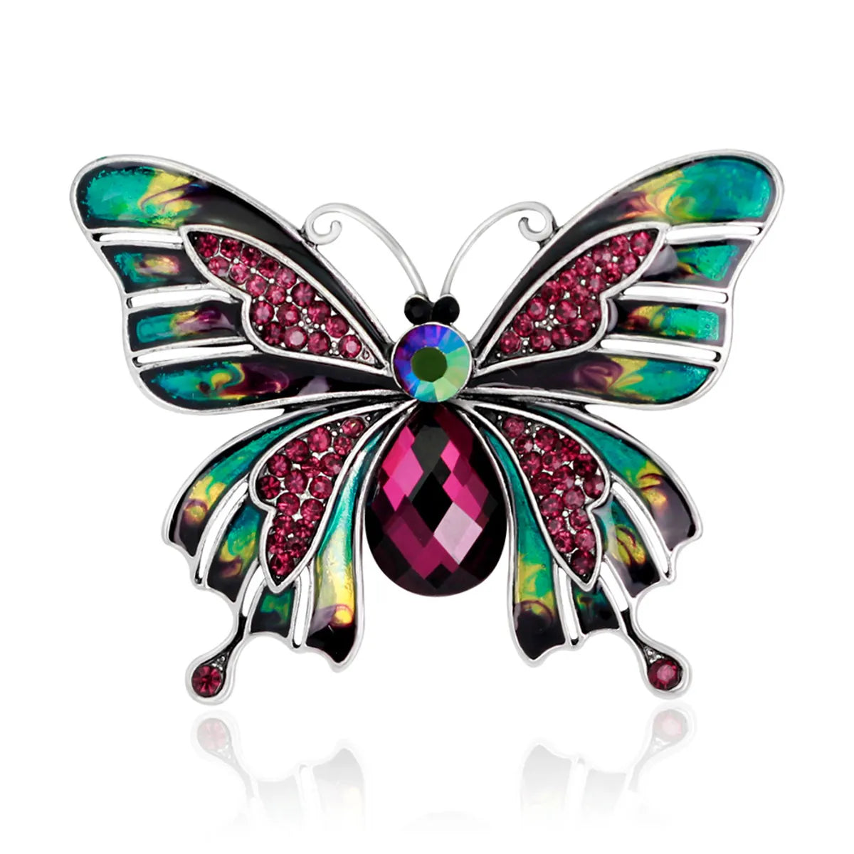 Retro Insect Alloy Diamond Other Women'S Brooches