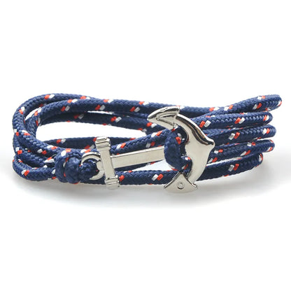 Retro Anchor Alloy Rope Wholesale Bracelets