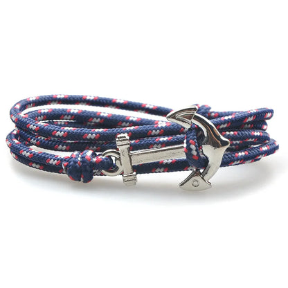 Retro Anchor Alloy Rope Wholesale Bracelets