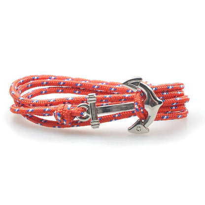 Retro Anchor Alloy Rope Wholesale Bracelets