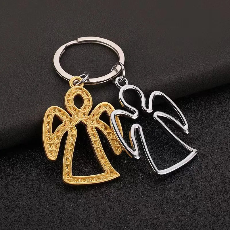 Retro Angel Alloy Bag Pendant Keychain