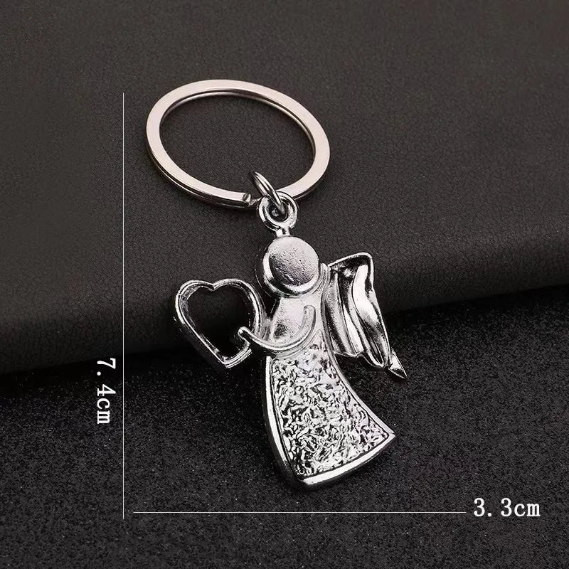 Retro Angel Alloy Bag Pendant Keychain