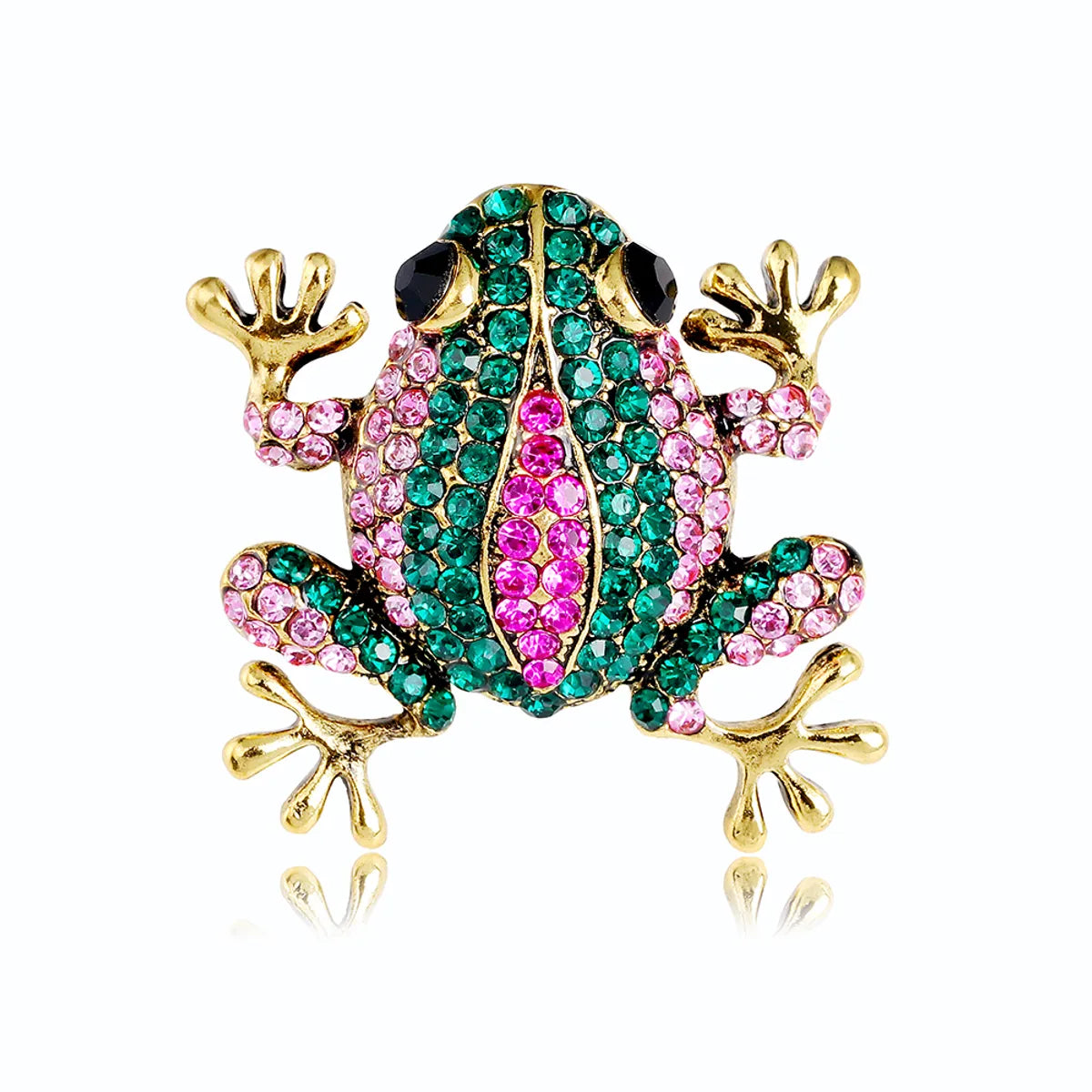 Retro Animal Alloy Inlay Rhinestones Women'S Corsage Brooches