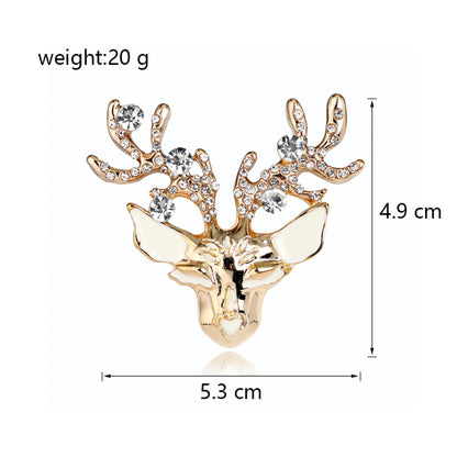 Retro Animal Alloy Inlay Rhinestones Women'S Corsage Brooches