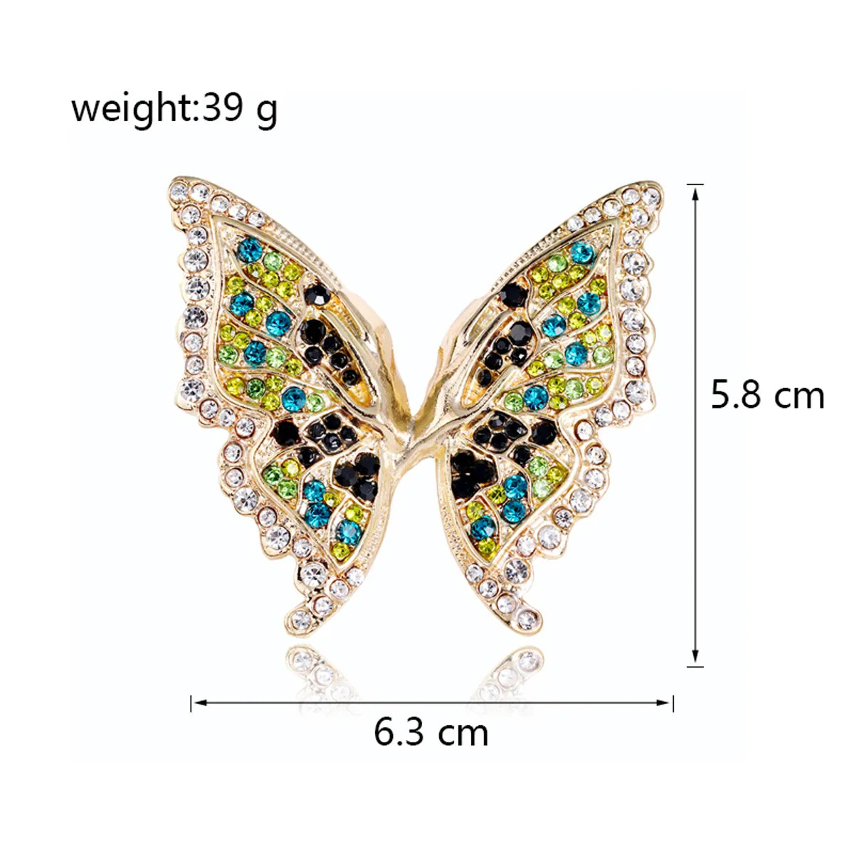 Retro Animal Alloy Inlay Rhinestones Women'S Corsage Brooches