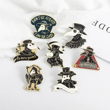 Retro Animal Letter Alloy Stoving Varnish Unisex Brooches