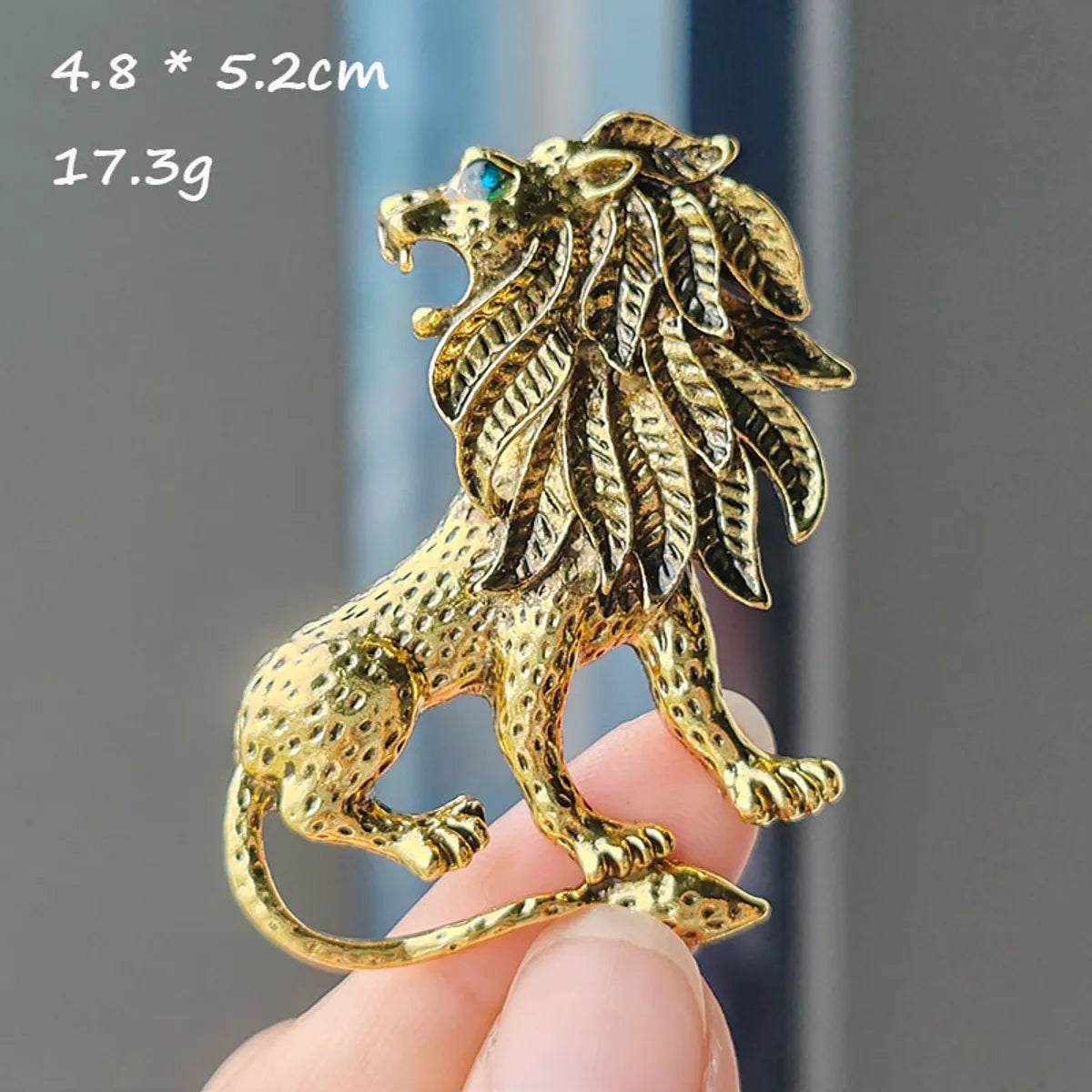 Retro Animal Lion Alloy Plating Unisex Brooches