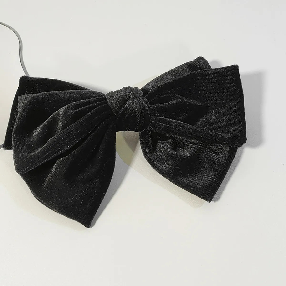 Retro Back Head Spring Clip Top Clip Fashionable Bow Velvet Headdress