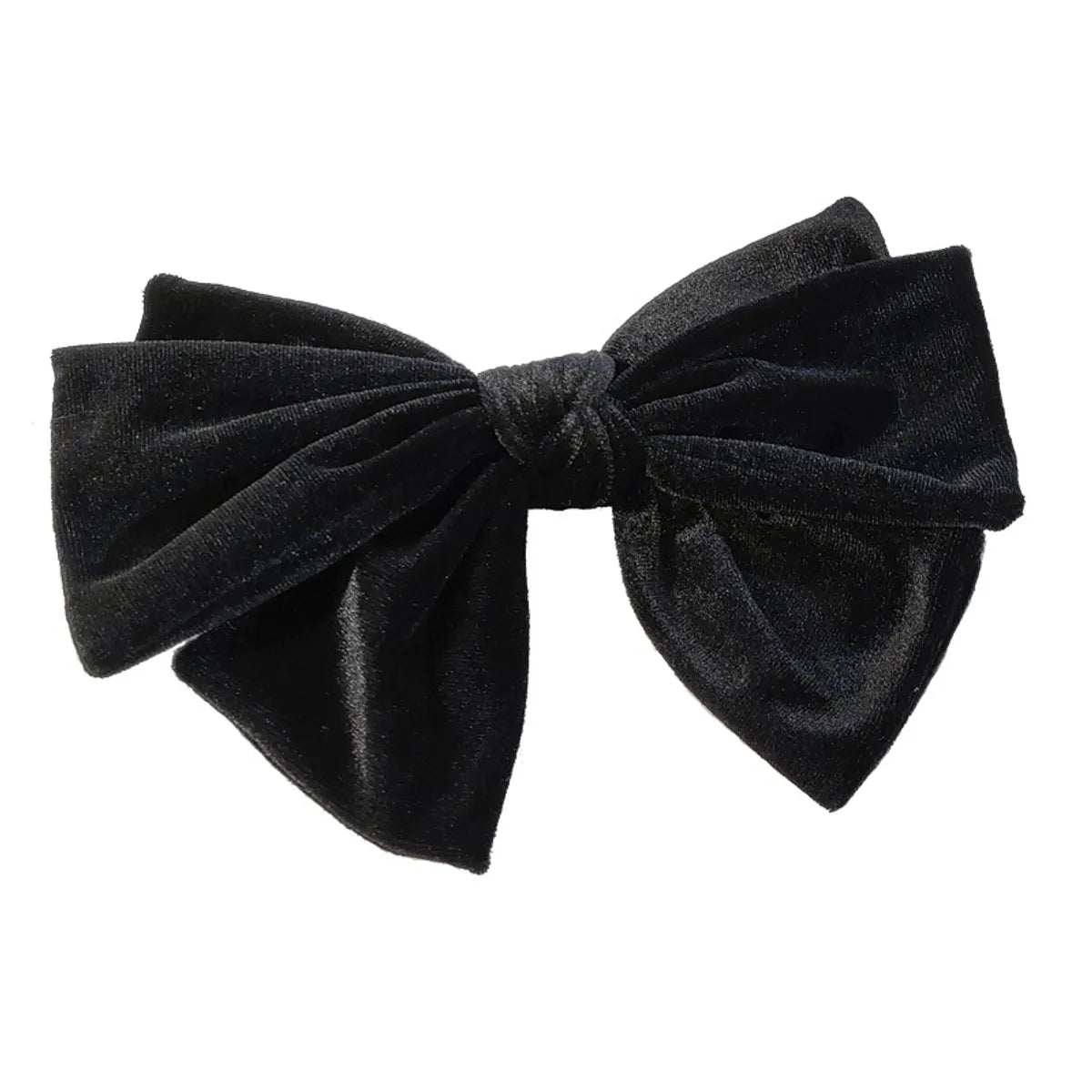 Retro Back Head Spring Clip Top Clip Fashionable Bow Velvet Headdress