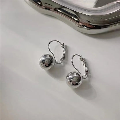 1 Pair Retro Ball Plating Alloy Earrings